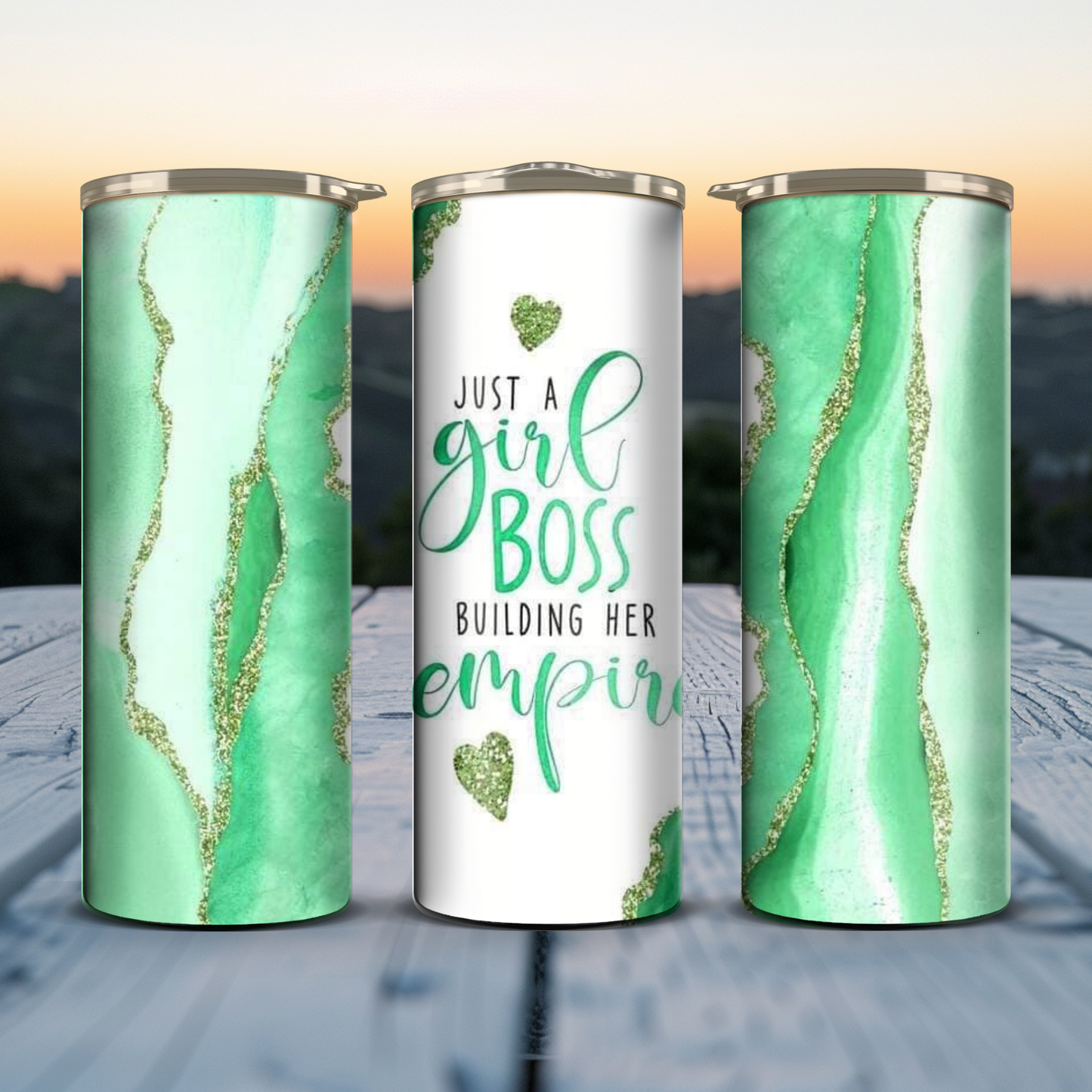 Just A Girl Boss - Green / Gold