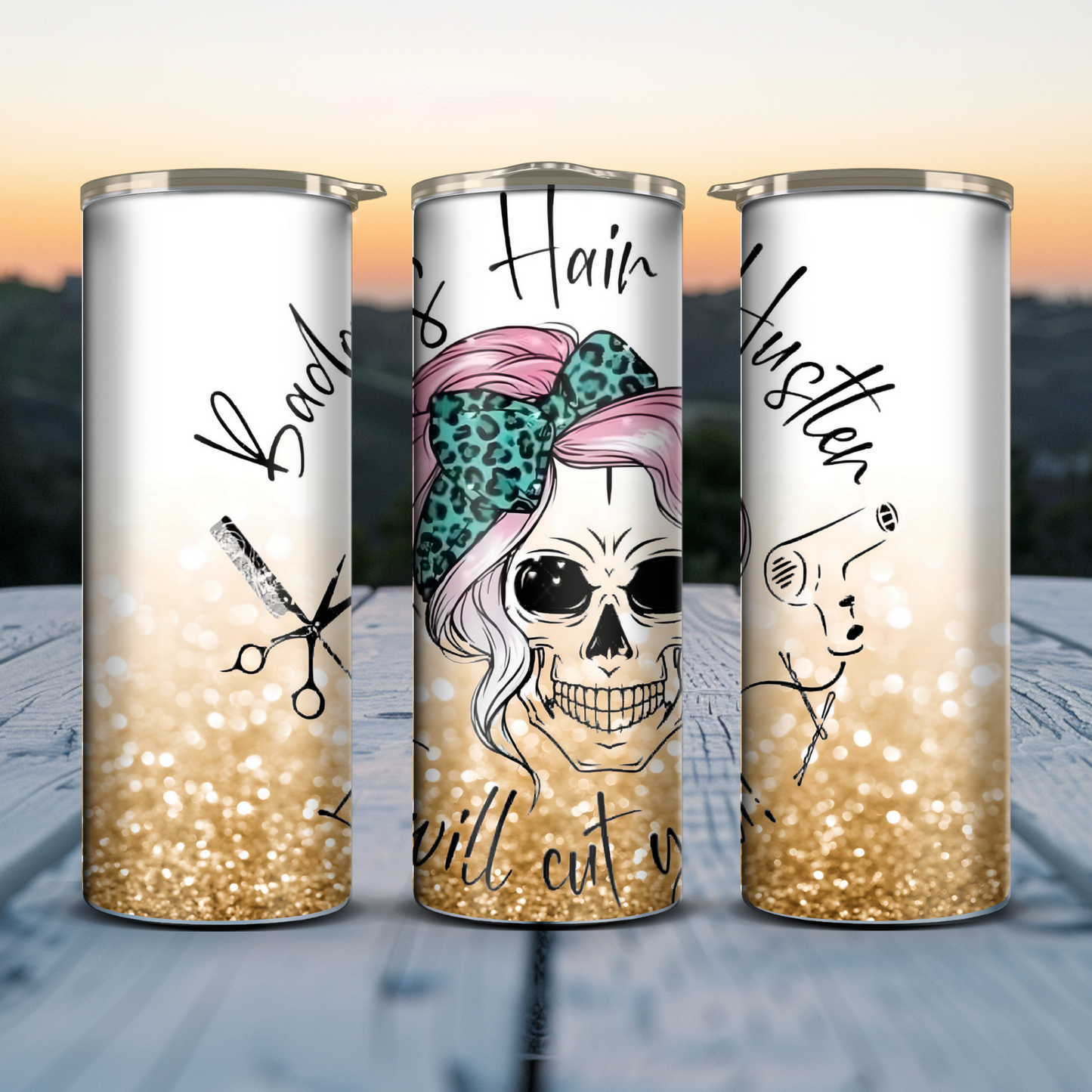 Badass Hair Hustler - Gold Glitter