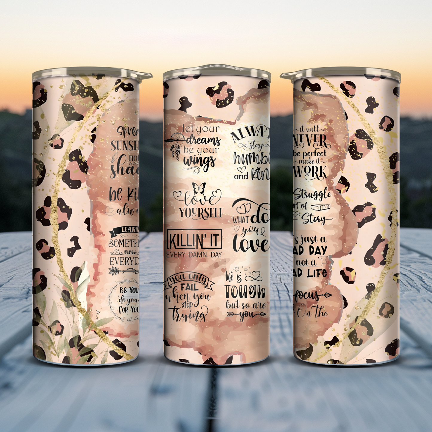 Quotes - Brown Leopard Print