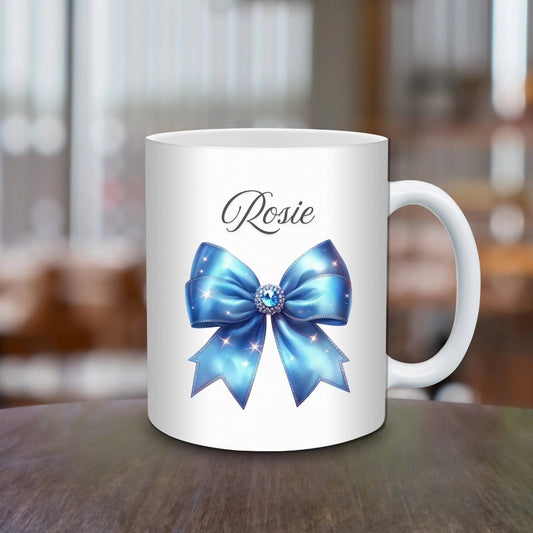 Blue Bow Mug